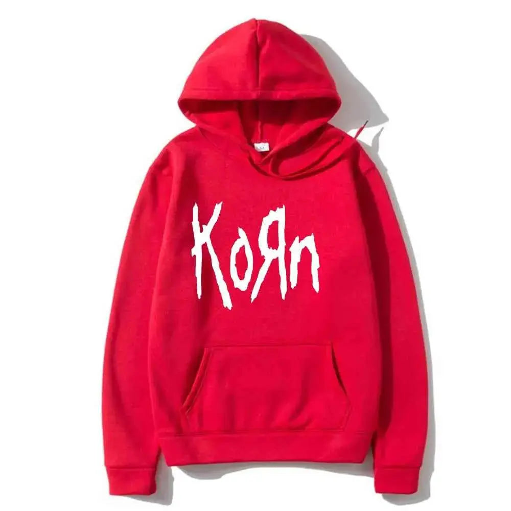 Hoodie Unisexe Korn Rock Band – Streetwear Hip Hop Harajuku