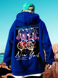 Hoodie Streetwear Ours New York – Sweat à Capuche Graphique Urbain EcomFr