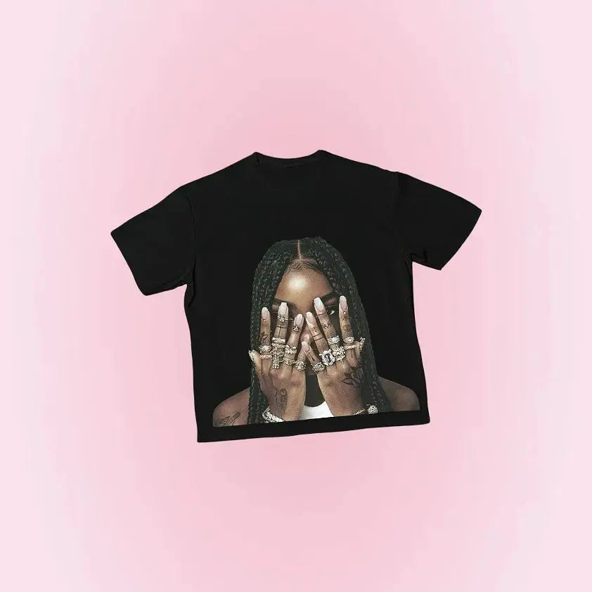 T-Shirt SZA Graphique Oversize – Coton Hip-Hop Y2K Streetwear Unisexe EcomFr