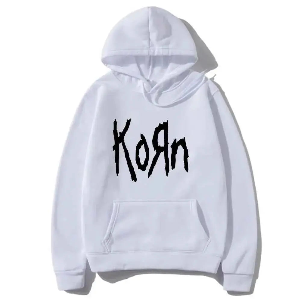 Hoodie Unisexe Korn Rock Band – Streetwear Hip Hop Harajuku