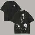 T-Shirt Jujutsu Kaisen Oversize Délavé – Anime Vintage Harajuku Unisexe EcomFr