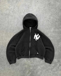 Sweat à Capuche Zippé Femme – Y2K Streetwear Hip Hop