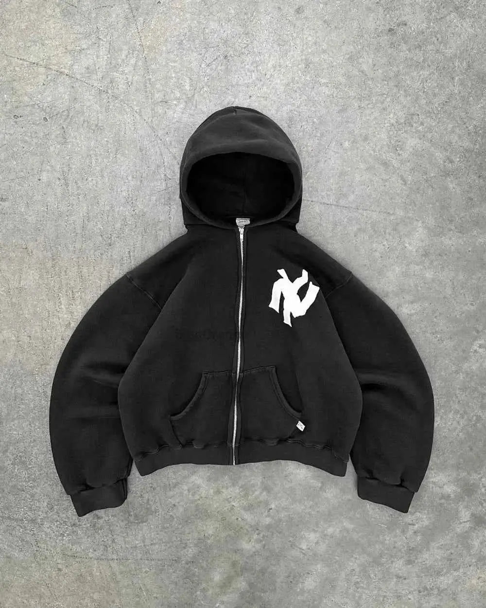 Sweat à Capuche Zippé Femme – Y2K Streetwear Hip Hop