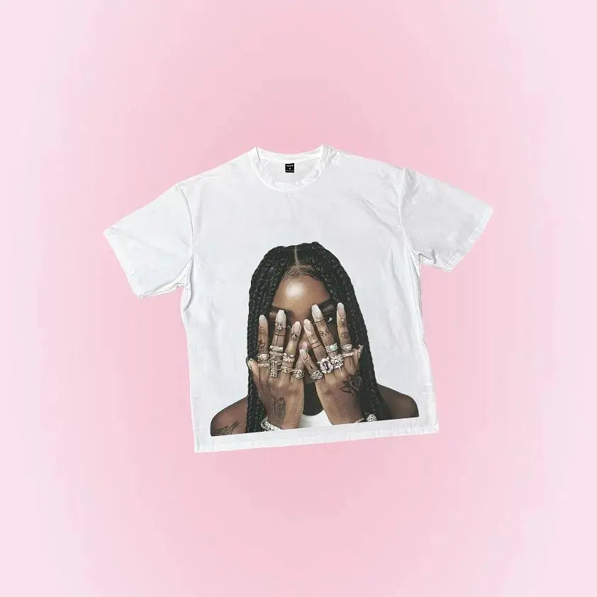 T-Shirt SZA Graphique Oversize – Coton Hip-Hop Y2K Streetwear Unisexe EcomFr