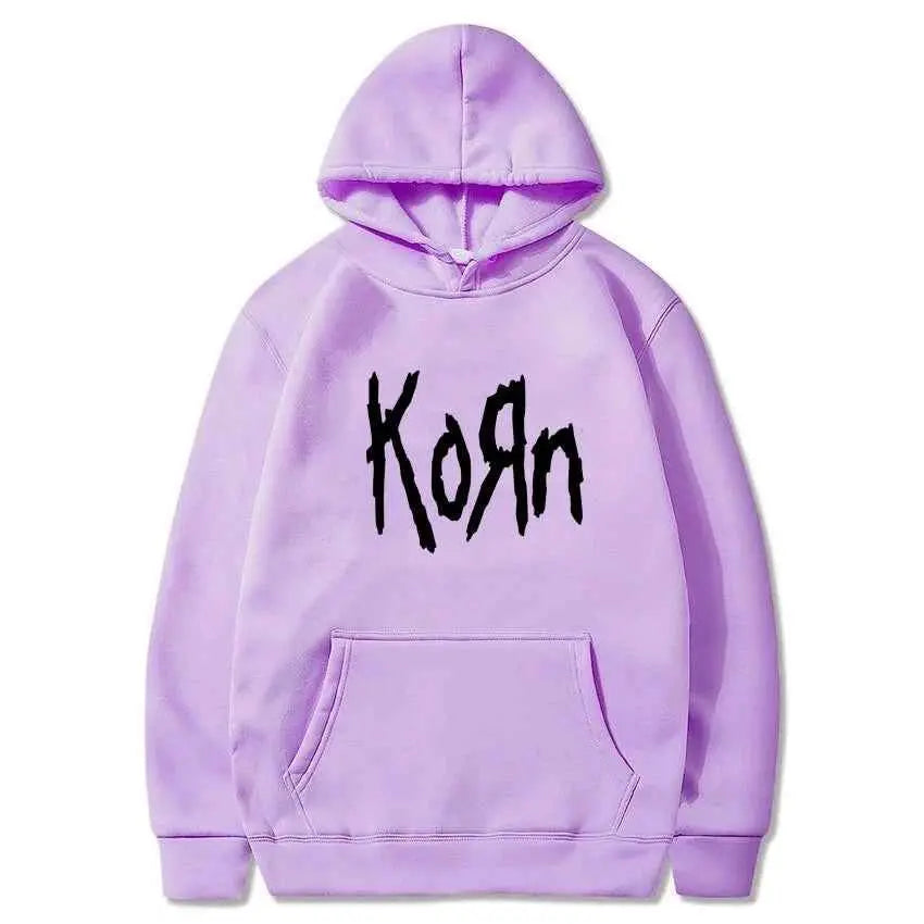 Hoodie Unisexe Korn Rock Band – Streetwear Hip Hop Harajuku